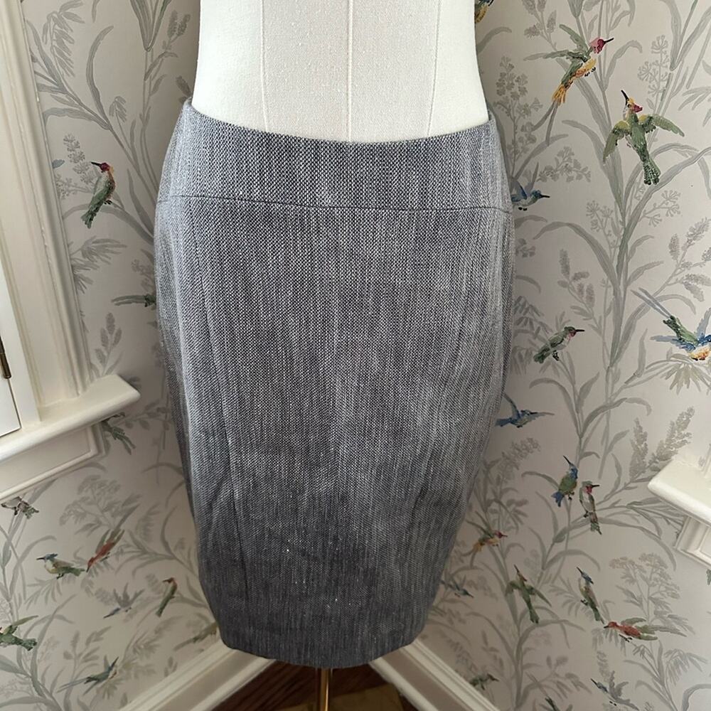 Ann Taylor midi dress skirt linen cotton blend